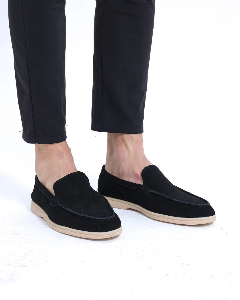 Black Suede Loafer