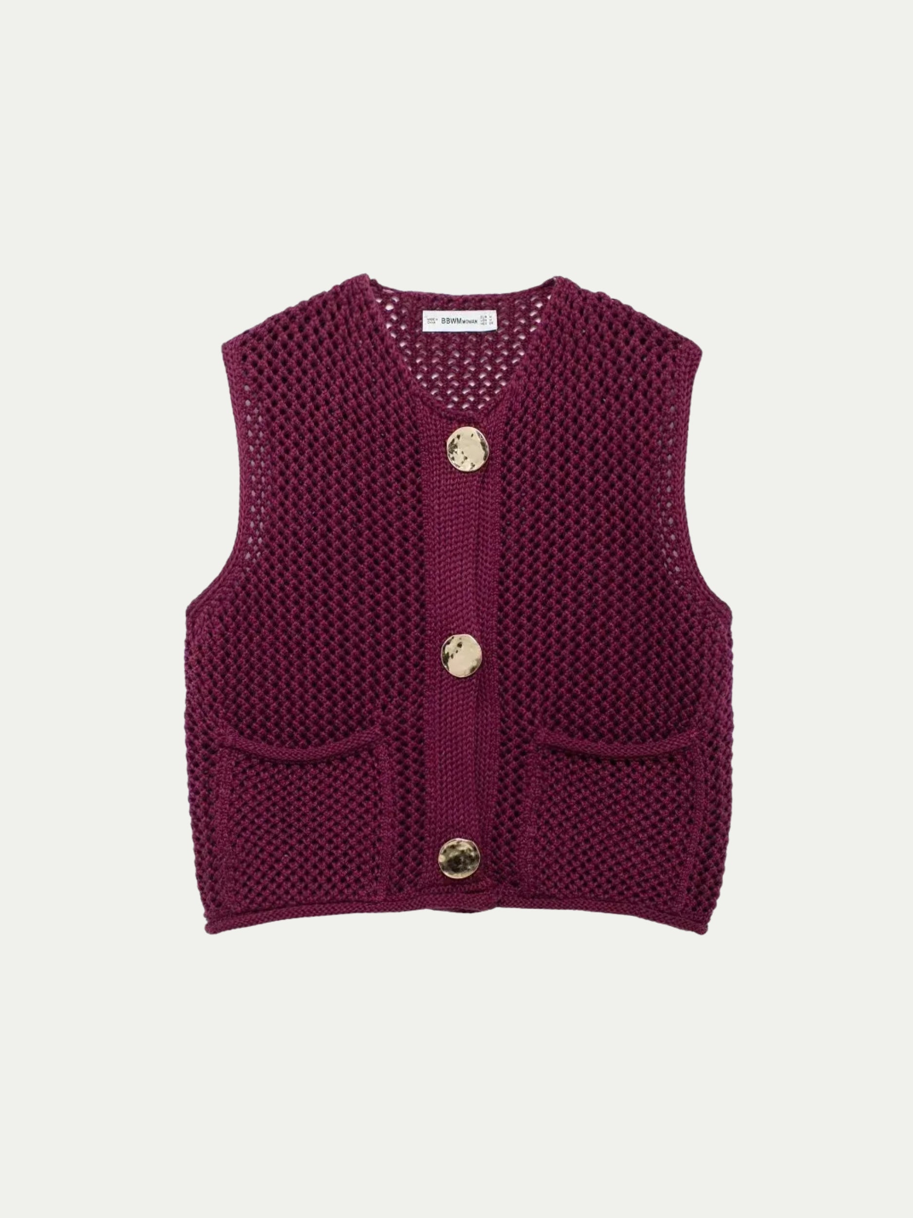 Cardigan Knit Vest