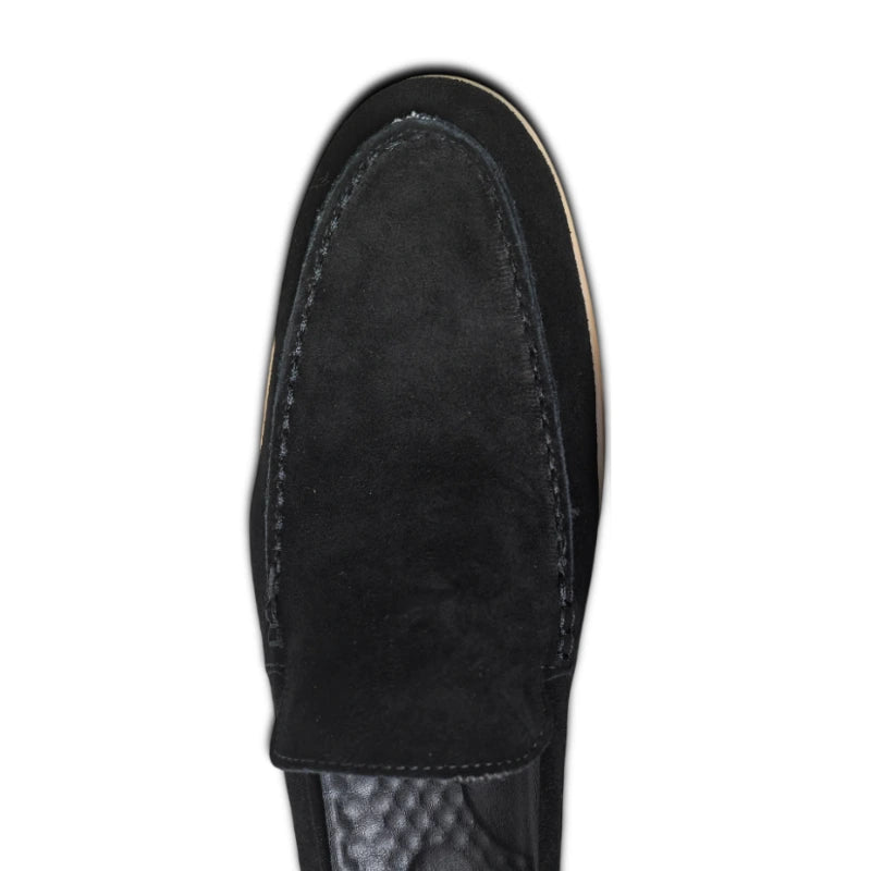 Black Suede Loafer