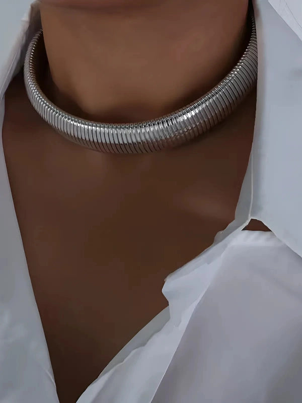 Minerva Silver Necklace